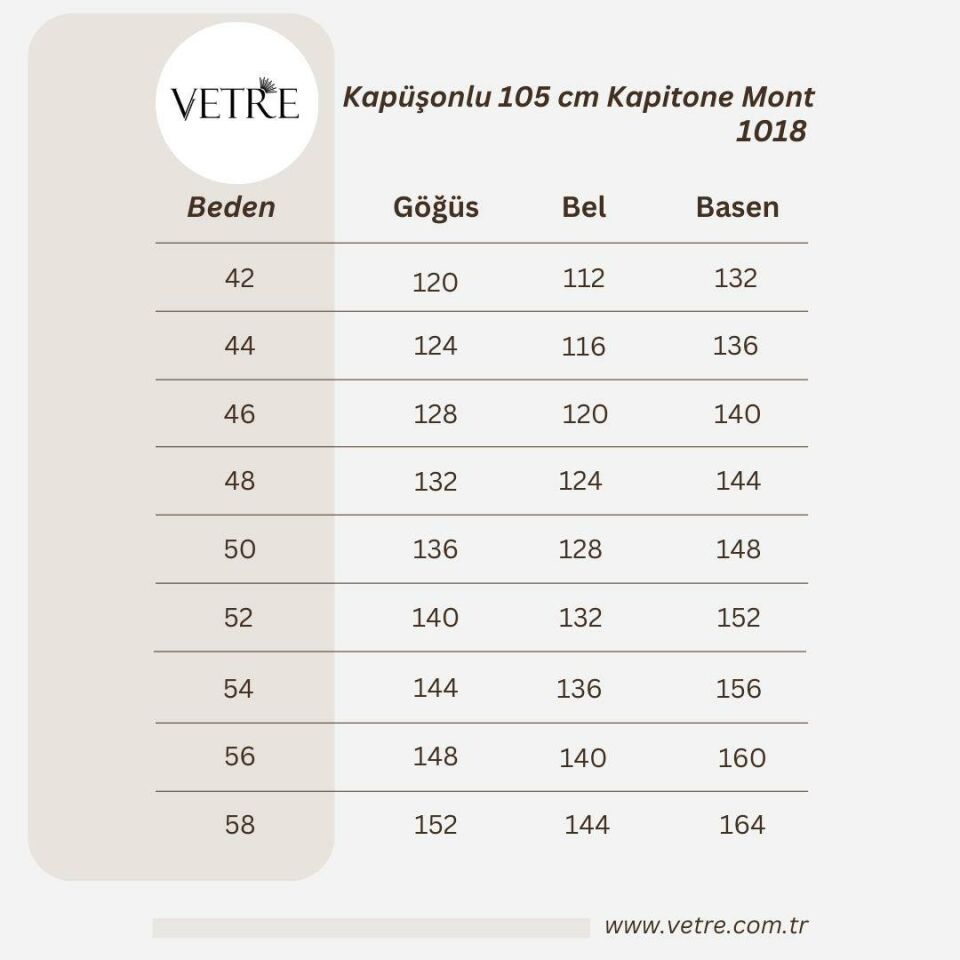 KAPÜŞONLU LACİVERT 105 CM KAPİTONE KABAN