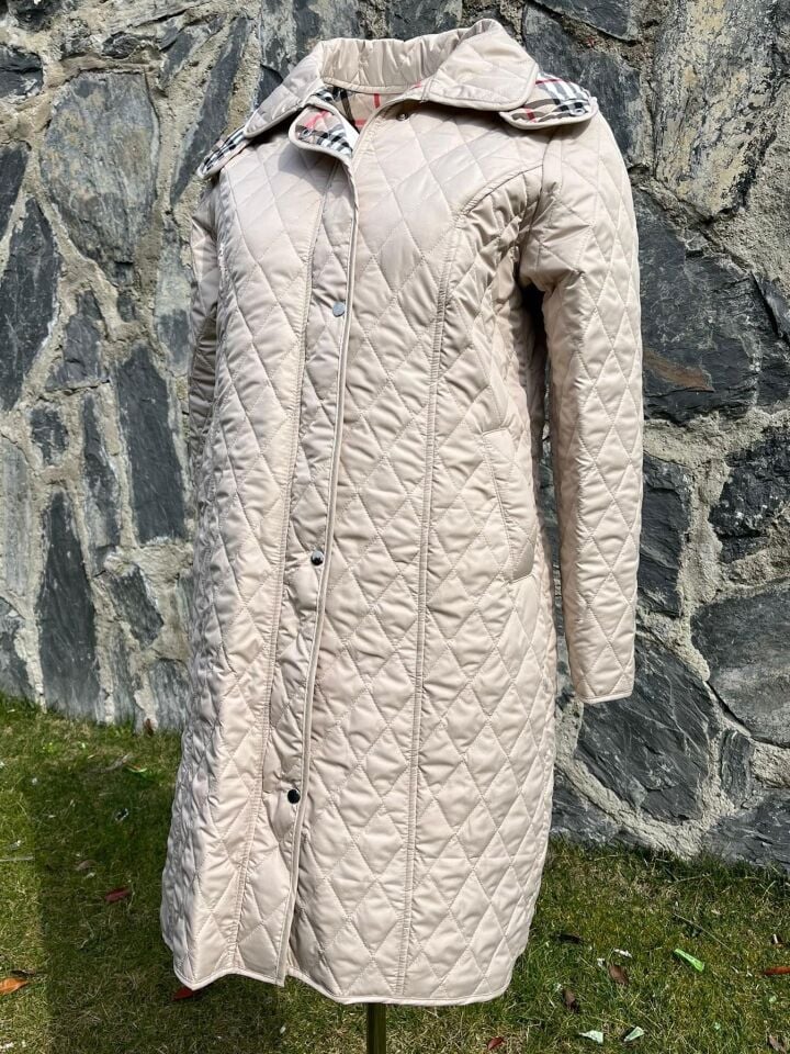 EKOSE 105 CM AÇIK BEJ MEVSİMLİK KAPİTONE MONT