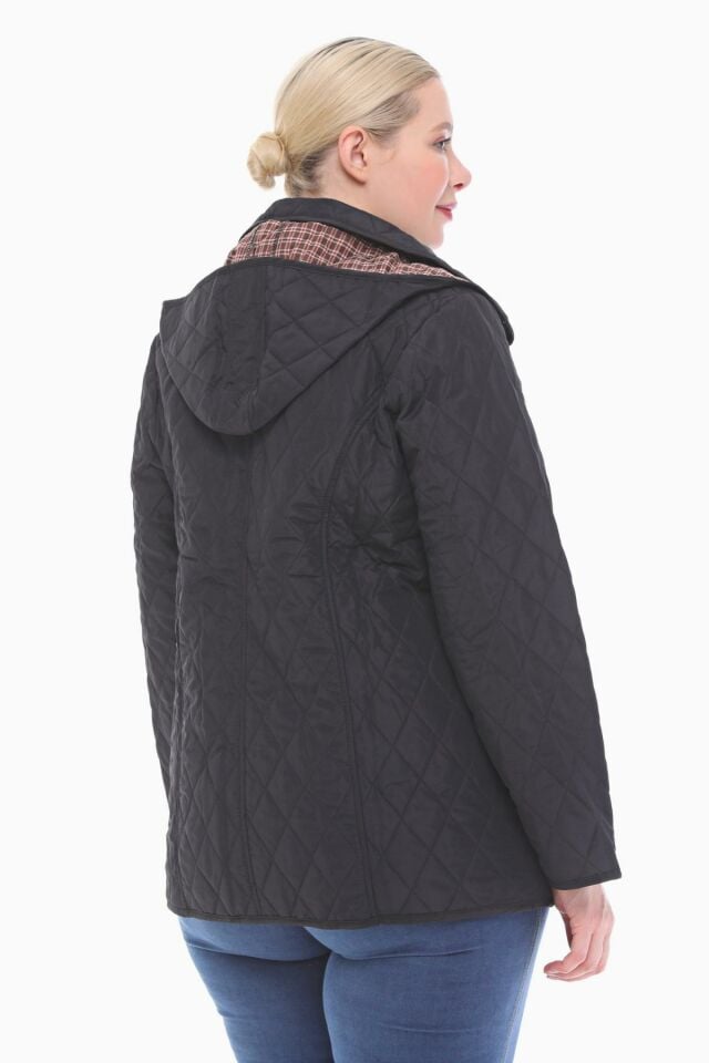 EKOSE 75 CM SİYAH MEVSİMLİK KAPİTONE MONT