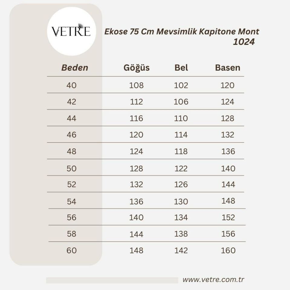 EKOSE 75 CM SİYAH MEVSİMLİK KAPİTONE MONT