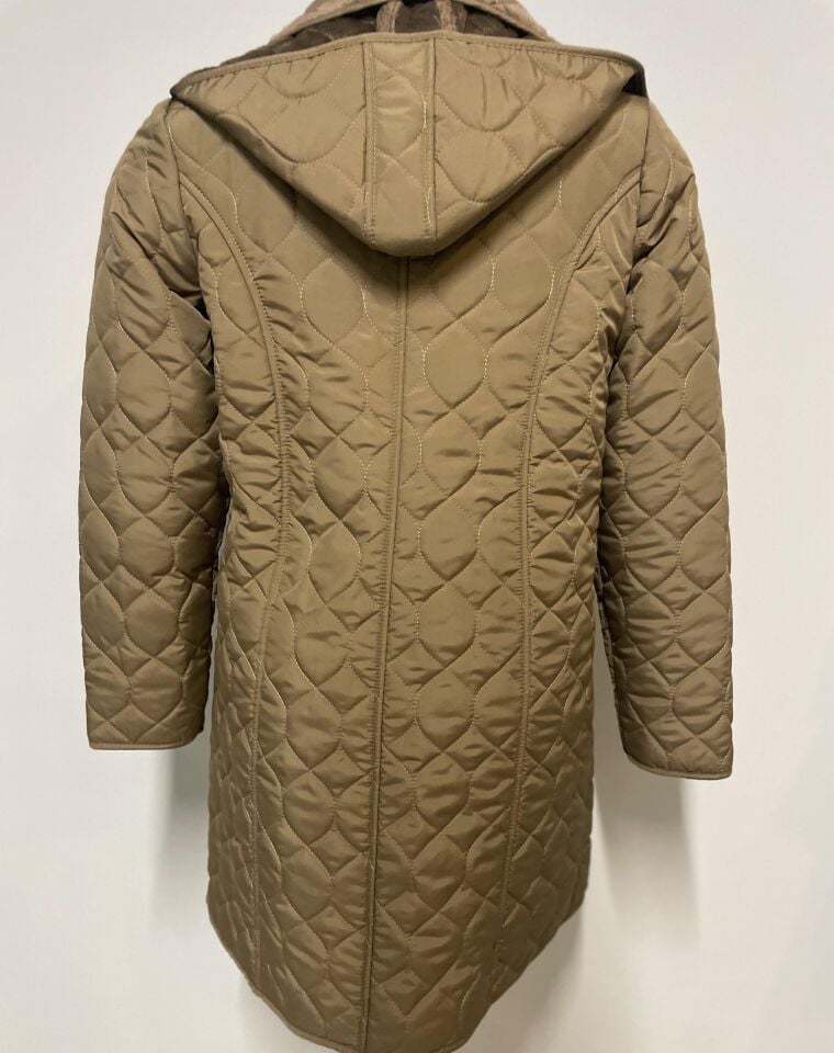 VETRE VİZON 95 CM SOĞAN DESEN KAPİTONE MONT