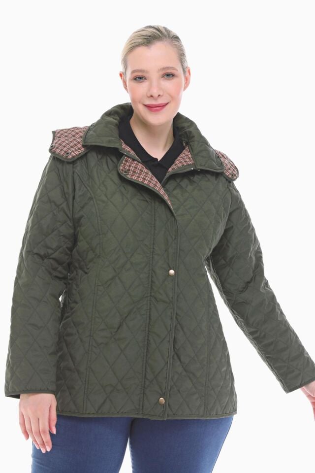 EKOSE 75 CM HAKİ MEVSİMLİK KAPİTONE MONT