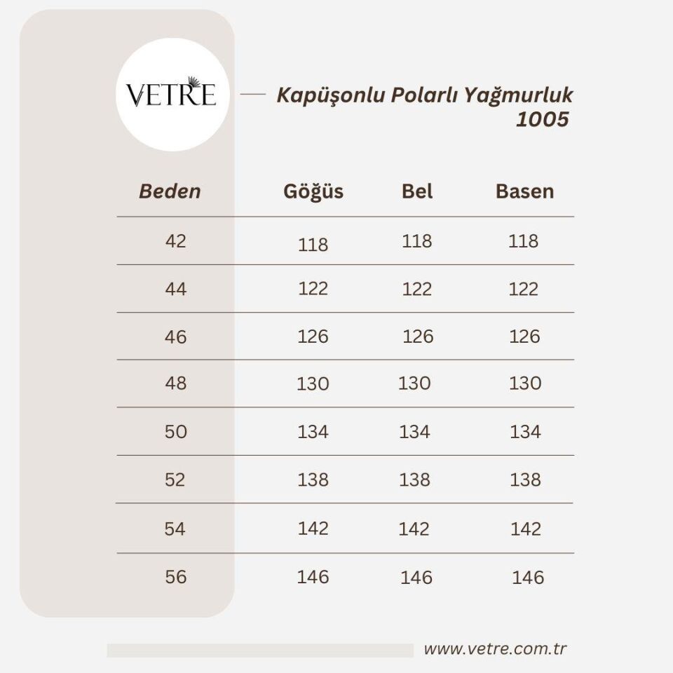 KAPÜŞONLU VİZON İÇİ POLARLI YAĞMURLUK