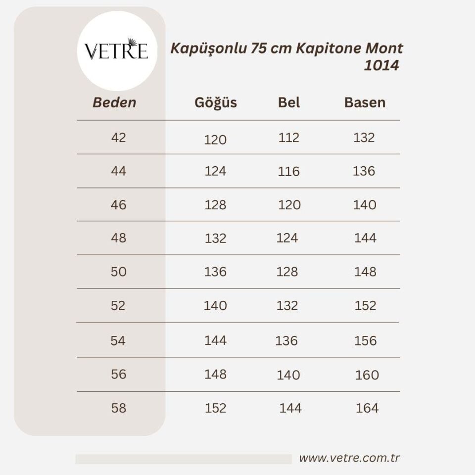 KAPÜŞONLU SİYAH 75 CM KAPİTONE MONT