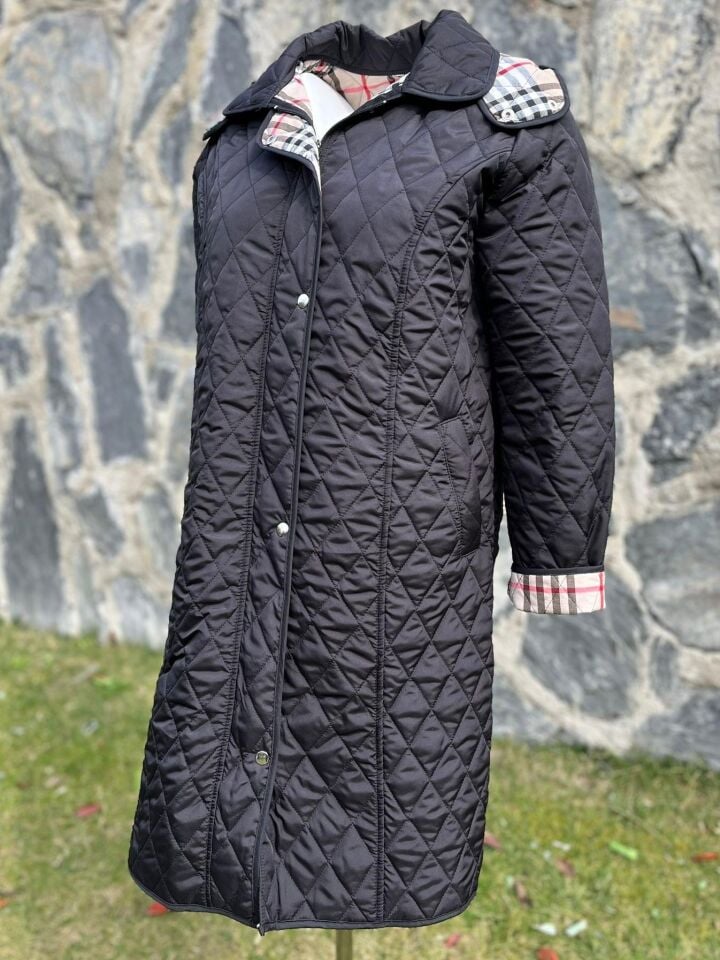 EKOSE 105 CM SİYAH MEVSİMLİK KAPİTONE MONT