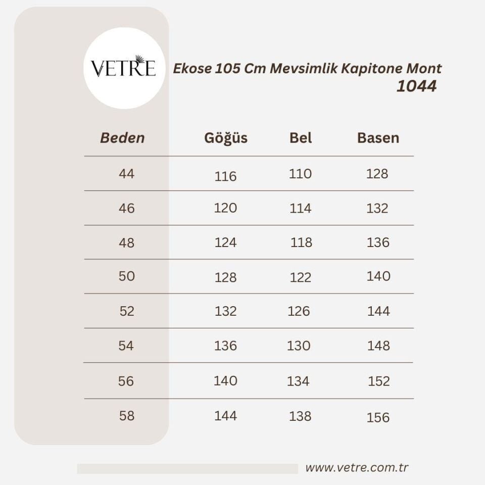 EKOSE 105 CM SİYAH MEVSİMLİK KAPİTONE MONT